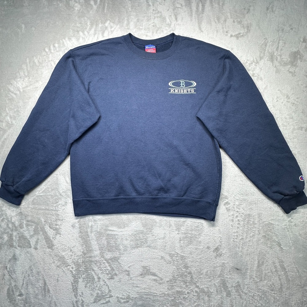 Vintage Champion NCAA Bellarmine Knights Sweatshirt Mens Medium Blue Collegiate
